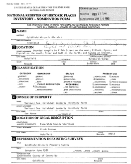 National Register of Historic Places Inventory - Nomination Form