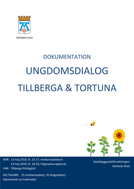 Ortsdialog Tillberga Och Tortuna Dokumentation Ungdomsdialog 13