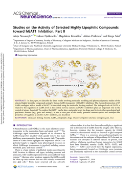 Studies on the Activity of Selected Highly Lipophilic Compounds Toward Hgat1 Inhibition. Part II