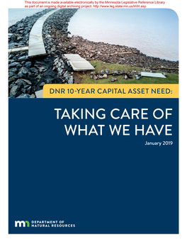 Dnr 10-Year Capital Asset Need