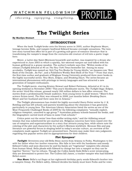 The Twilight Series Profile