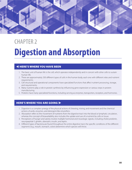 Digestion and Absorption