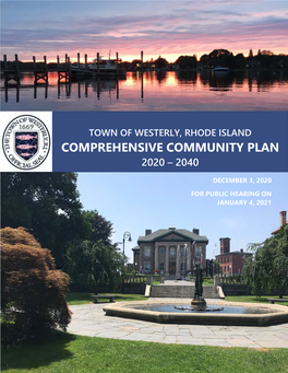 Comprehensive Community Plan for Town Council Public Hearing on January 4, 2021