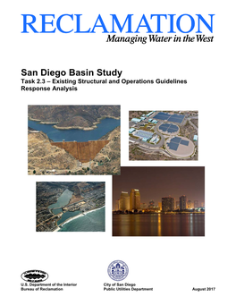 San Diego Basin Study Task 2.3 – Existing Structural and Operations Guidelines Response Analysis