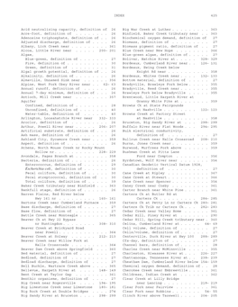 INDEX 425 Acid Neutralizing Capacity, Definition of 26 Acre-Foot, Definition