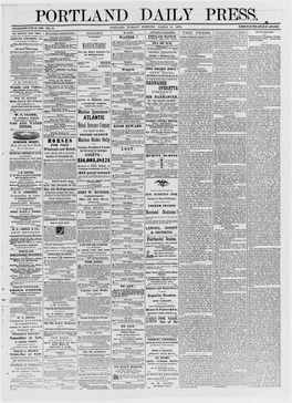 Portland Daily Press: March 16, 1875