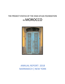 Annual Report: 2018 Marrakech | New York