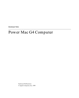 Power Mac G4 Computer