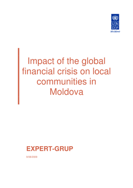 Impact of the Global Financial Crisis on Local Communities in Moldova