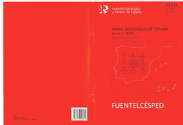 FUENTELCESPED MAPA GEOLÓGICODE ESPAÑA Escala 1 :50.000