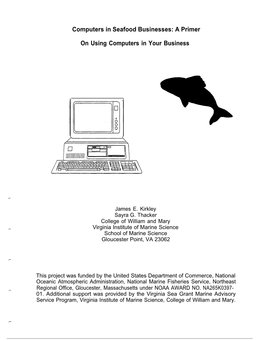 Computers in Seafood Businesses: a Primer