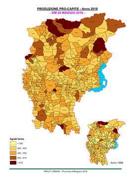 PRODUZIONE PRO-CAPITE - Anno 2018 - DM 26 MAGGIO 2016