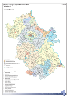 Wasserversorgungsplan Rheinland-Pfalz Teilgebiet 2 Karte 1