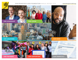 SAN FRANCISCO AIDS FOUNDATION ANNUAL REPORT 2019 Annualreport.Sfaf.Org