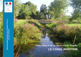 LE CANAL MARITIME État De La Masse D’Eau