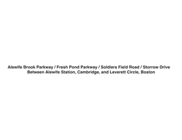 Alewife Brook Parkway / Fresh Pond Parkway / Soldiers Field Road