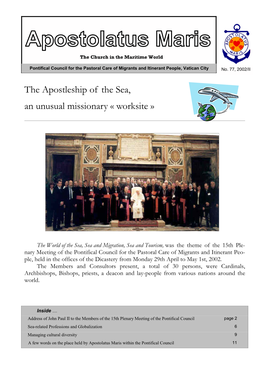 The Apostleship of the Sea, an Unusual Missionary « Worksite »