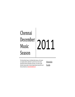 Chennai December Music Season 2011