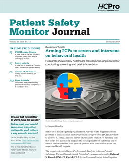 Patient Safety Monitor Journal