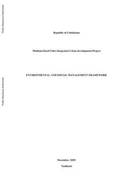 World Bank Document