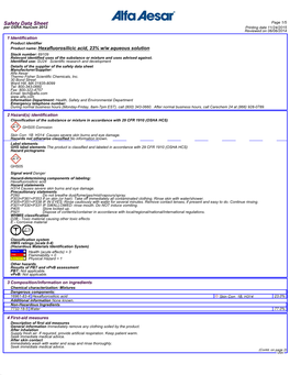 Safety Data Sheet