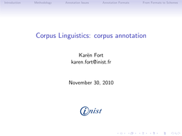 Corpus Linguistics: Corpus Annotation