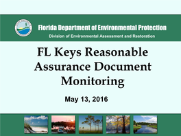 FL Keys Reasonable Assurance Document Monitoring