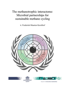 Phd Thesis F.M. Kerckhof: the Methanotrophic Interactome