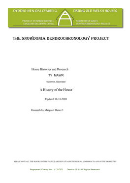 The Snowdonia Dendrochronology Project