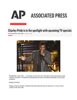 AP Charley Pride