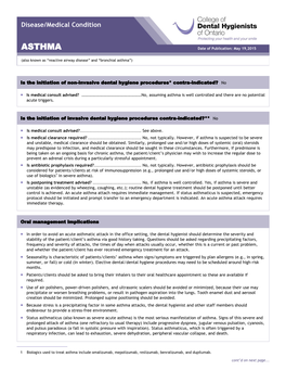 CDHO Factsheet Asthma