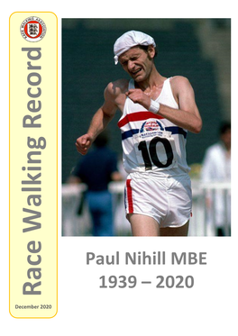 Paul Nihill MBE 1939 – 2020