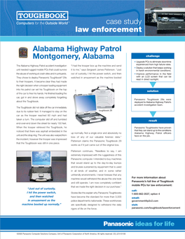 Alabama Highway Patrol Montgomery, Alabama Case Study