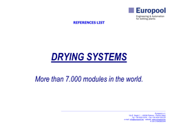 Drying Systems