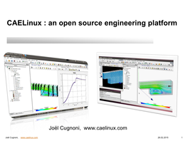 Caelinux : an Open Source Engineering Platform