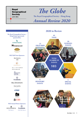 The Globe with IBG the Royal Geographical Society – Hong Kong Annual Review 2020
