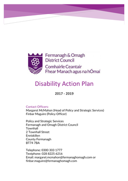 Disability Action Plan