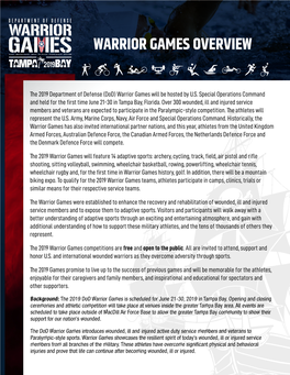 Warrior Games Overview