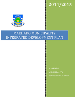 Makhado Municipality Integrated Development Planed Development Plan