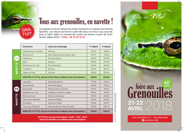 Tous Aux Grenouilles, En Navette !