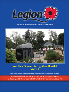 War Time Service Recognition Booklet Vol. 10