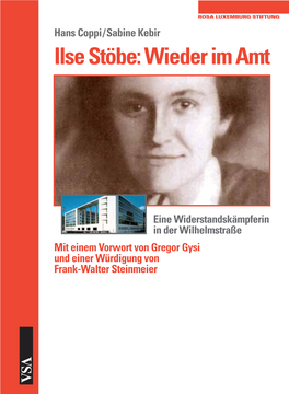 Ilse Stöbe: Wieder Im Amt