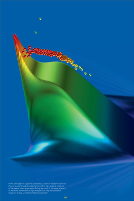 In This Simulation of a Plasma Accelerator, a Laser Or Electron Beam