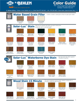 BEHLEN Color GUIDE