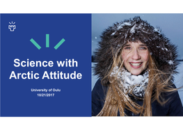 Science with Arctic Attitude