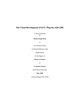 The Visual Development of GCC Plug-Ins with GDE