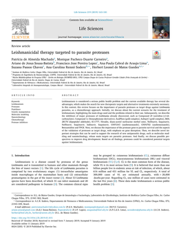 Leishmanicidal Therapy Targeted to Parasite Proteases