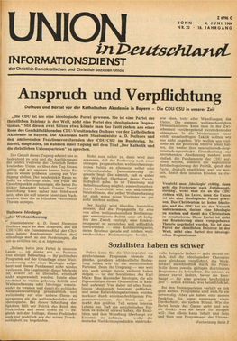 UID Jg. 18 1964 Nr. 23, Union in Deutschland