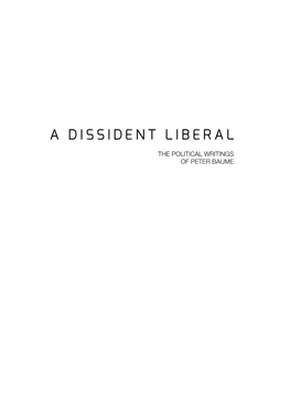 A Dissident Liberal