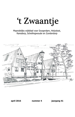 Maandelijks Wijkblad Voor Durgerdam, Holysloot, Ransdorp, Schellingwoude En Zunderdorp